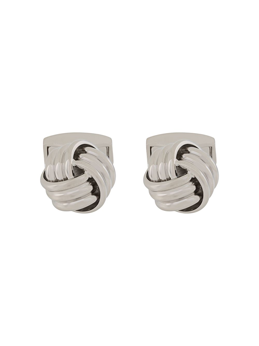 Tateossian Cable Knot 袖扣 - 银色