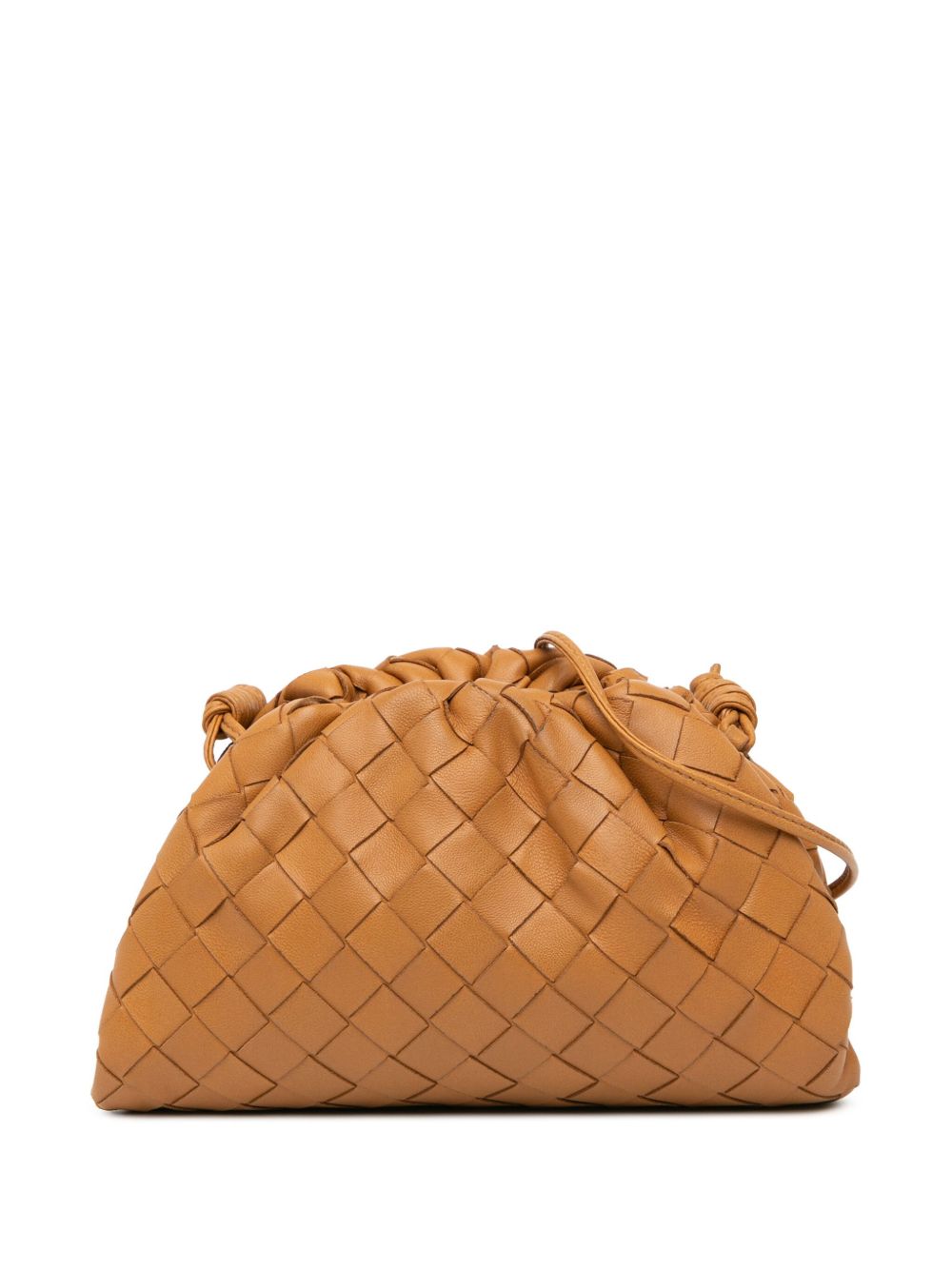 Bottega Veneta Pre-Owned Intrecciato The Mini Pouch 斜挎包（2012-2023年典藏款） - 褐色