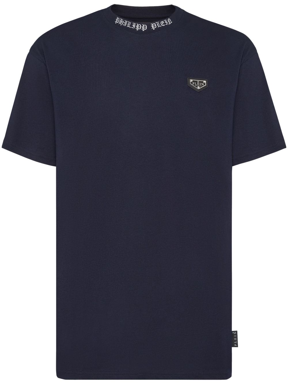 Philipp Plein logo标牌T恤 - 蓝色