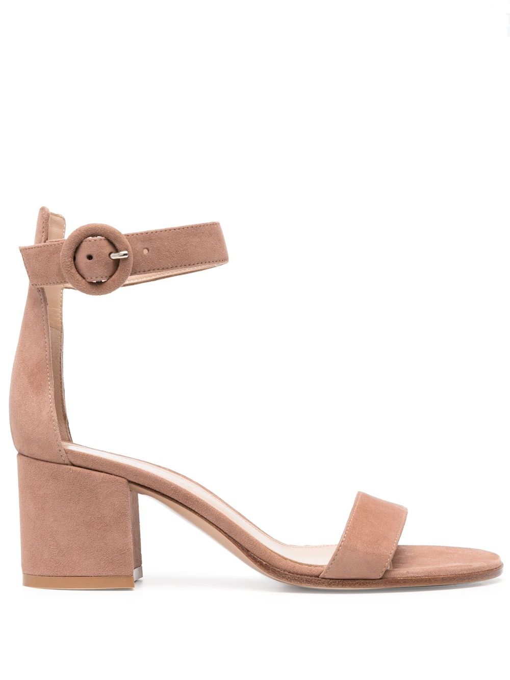 Gianvito Rossi 裹踝带中跟凉鞋 - 中性色