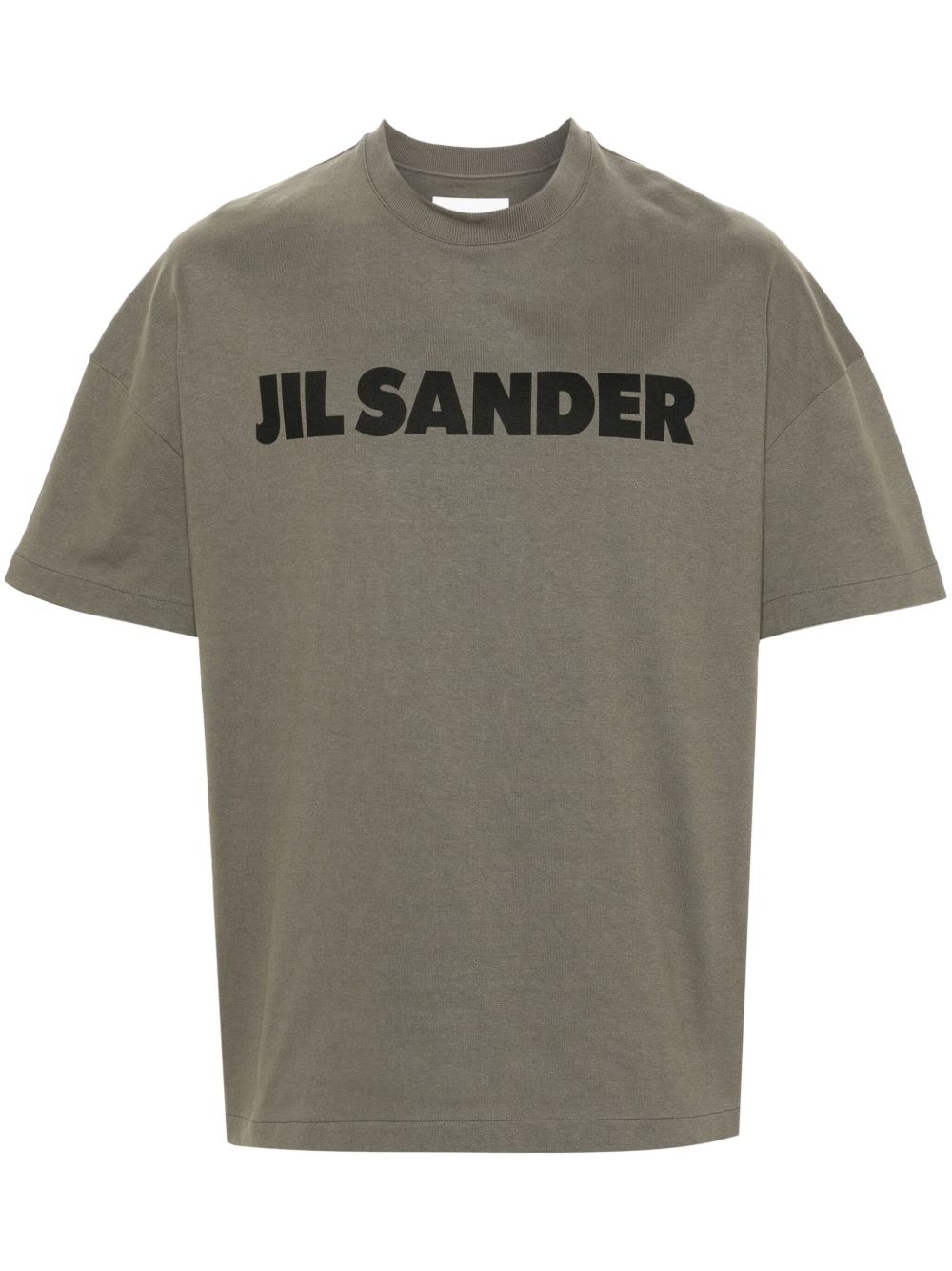 Jil Sander logo印花棉T恤 - 绿色