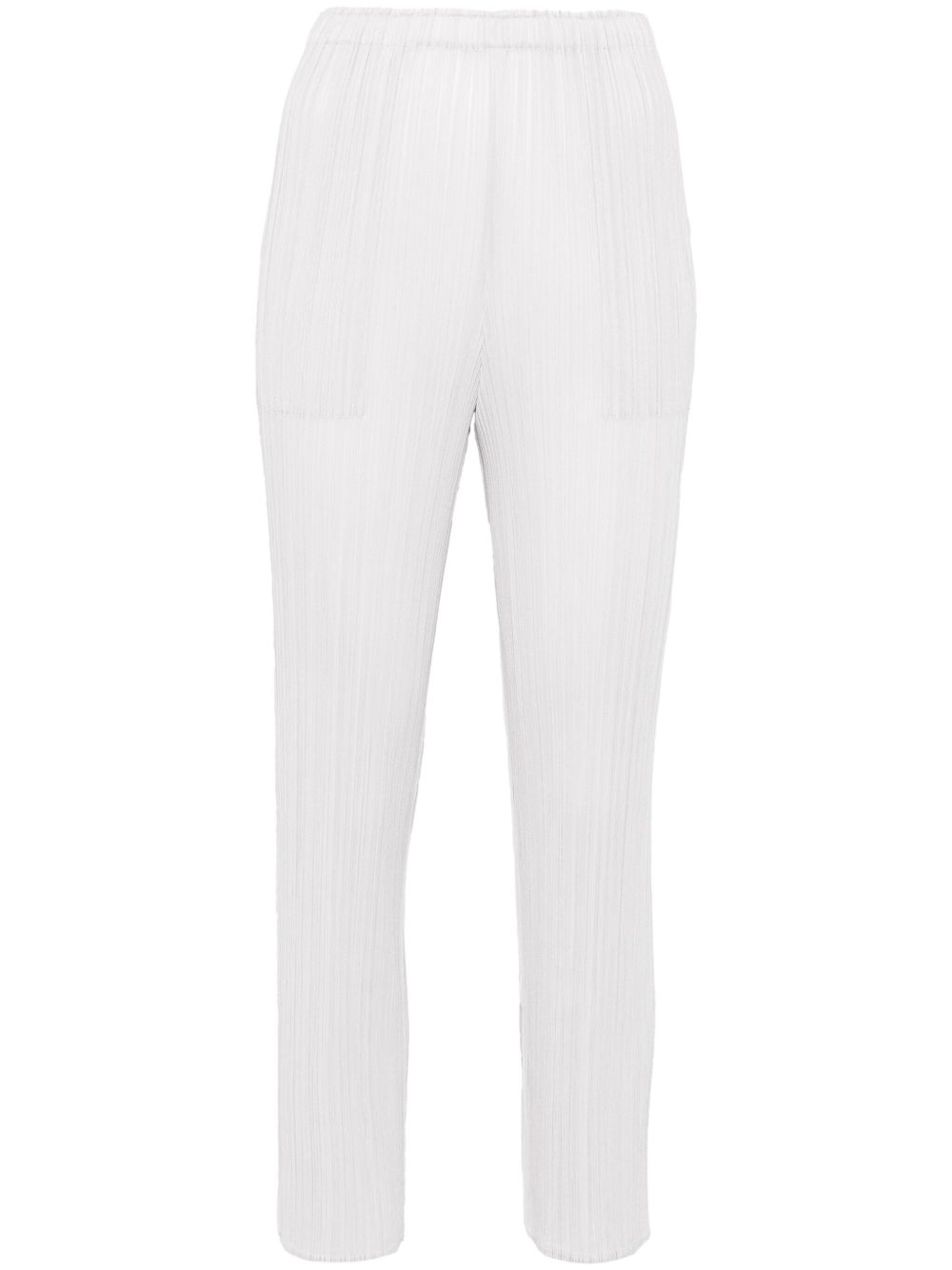 Pleats Please Issey Miyake 经典露踝裤 - 灰色