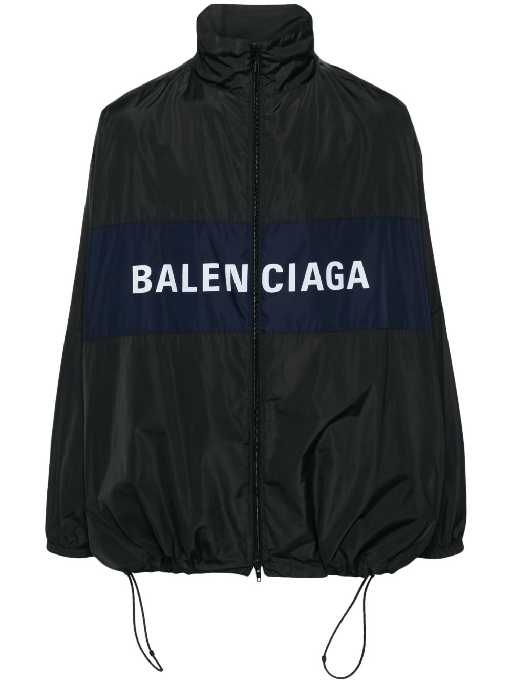 Balenciaga logo印花轻薄夹克 - 黑色