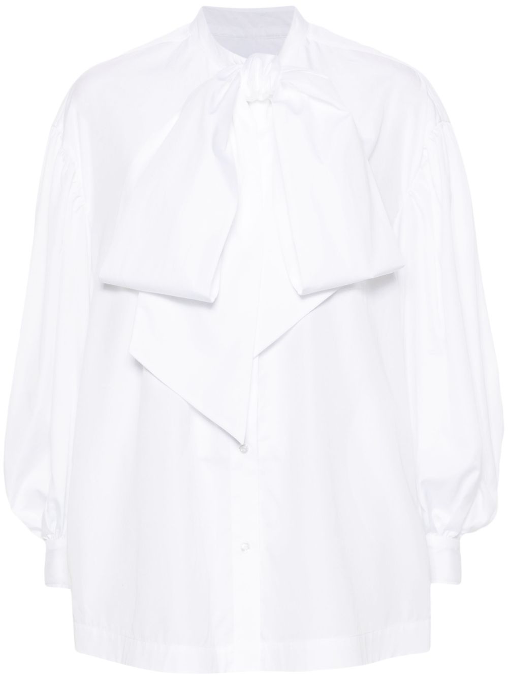 Simone Rocha 蝴蝶结衬衫 - 白色
