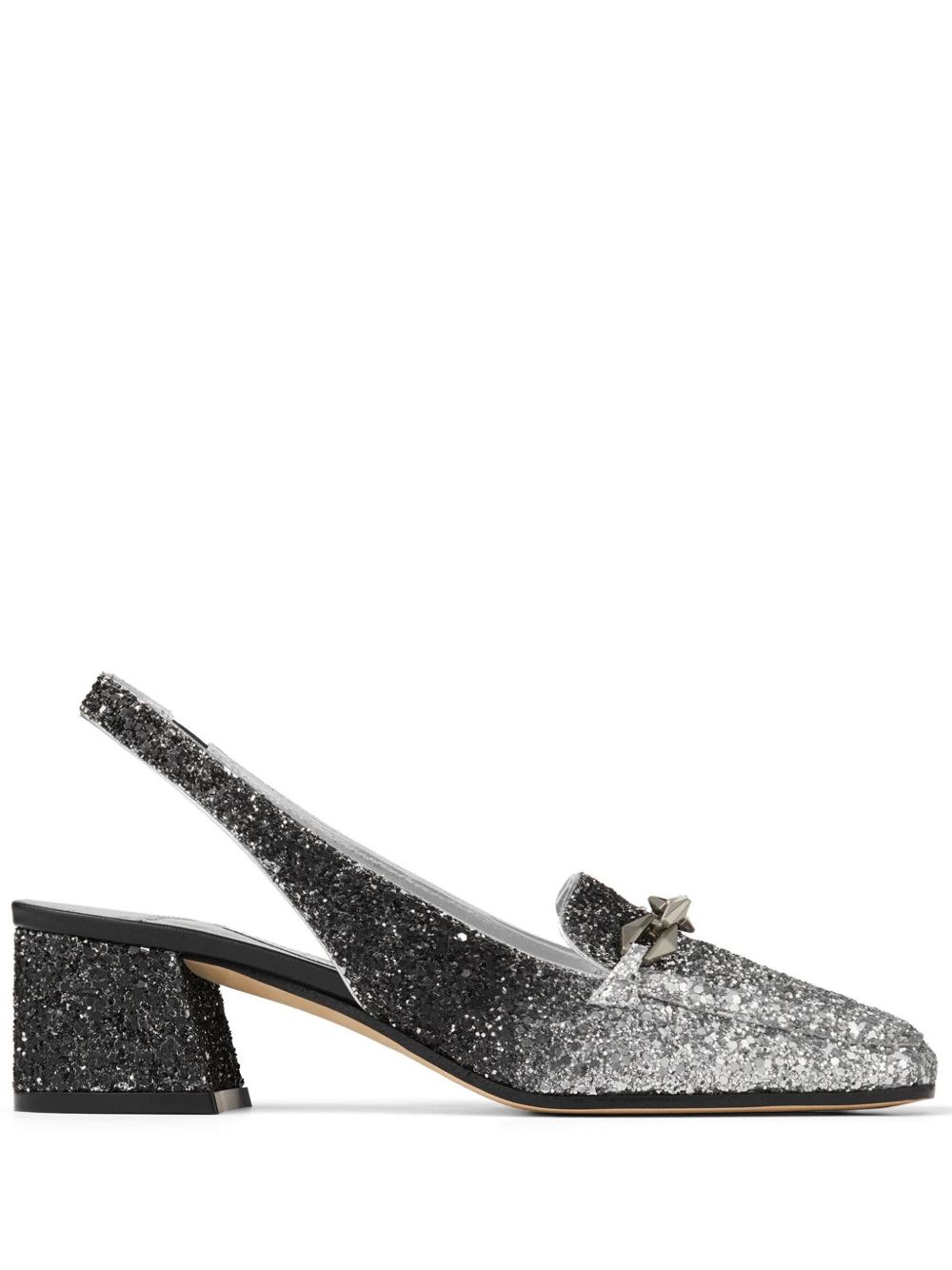 Jimmy Choo Tilda 裹踝鞋中跟鞋 - 银色