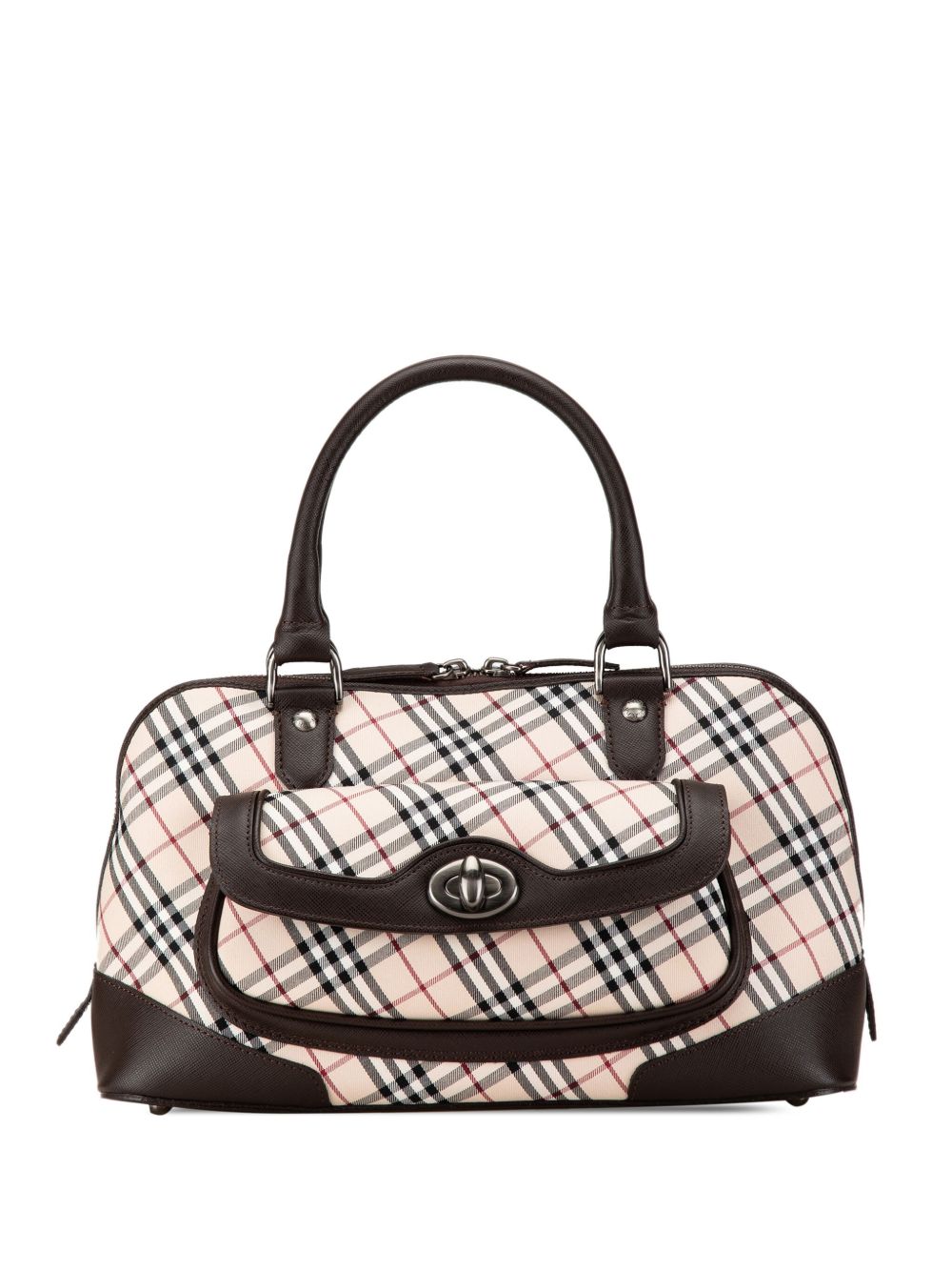 Burberry Pre-Owned Nova Check 帆布手提包（2000-2017年典藏款） - 褐色