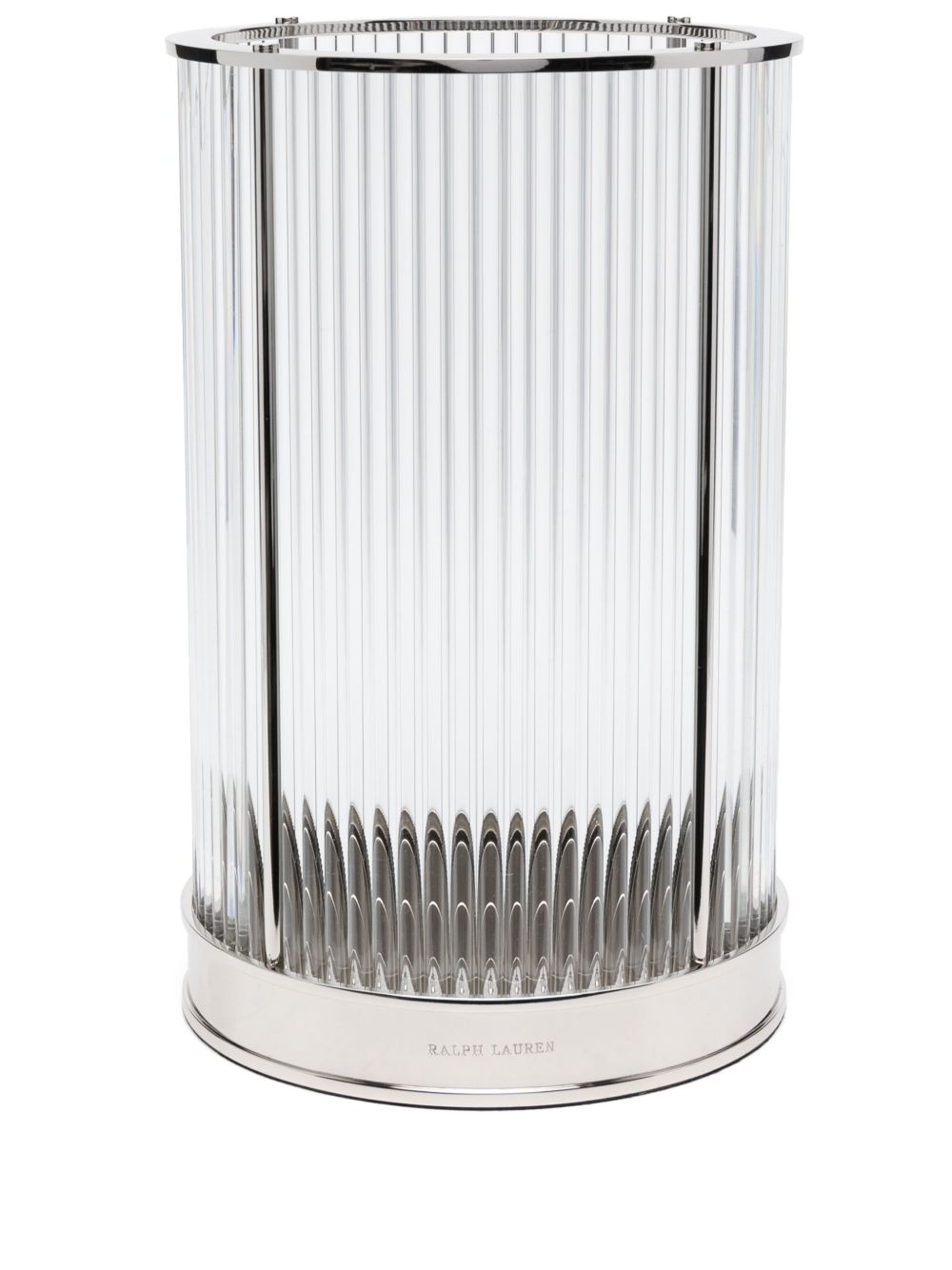 Ralph Lauren Home logo雕刻烛台 - 银色