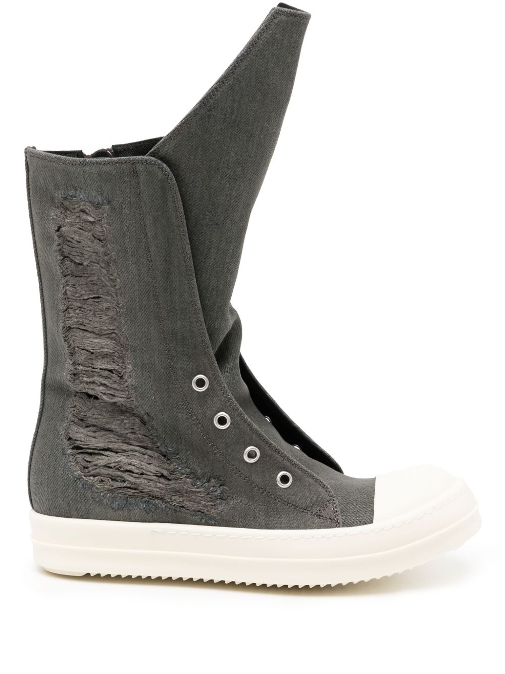 Rick Owens DRKSHDW 仿旧运动靴 - 灰色