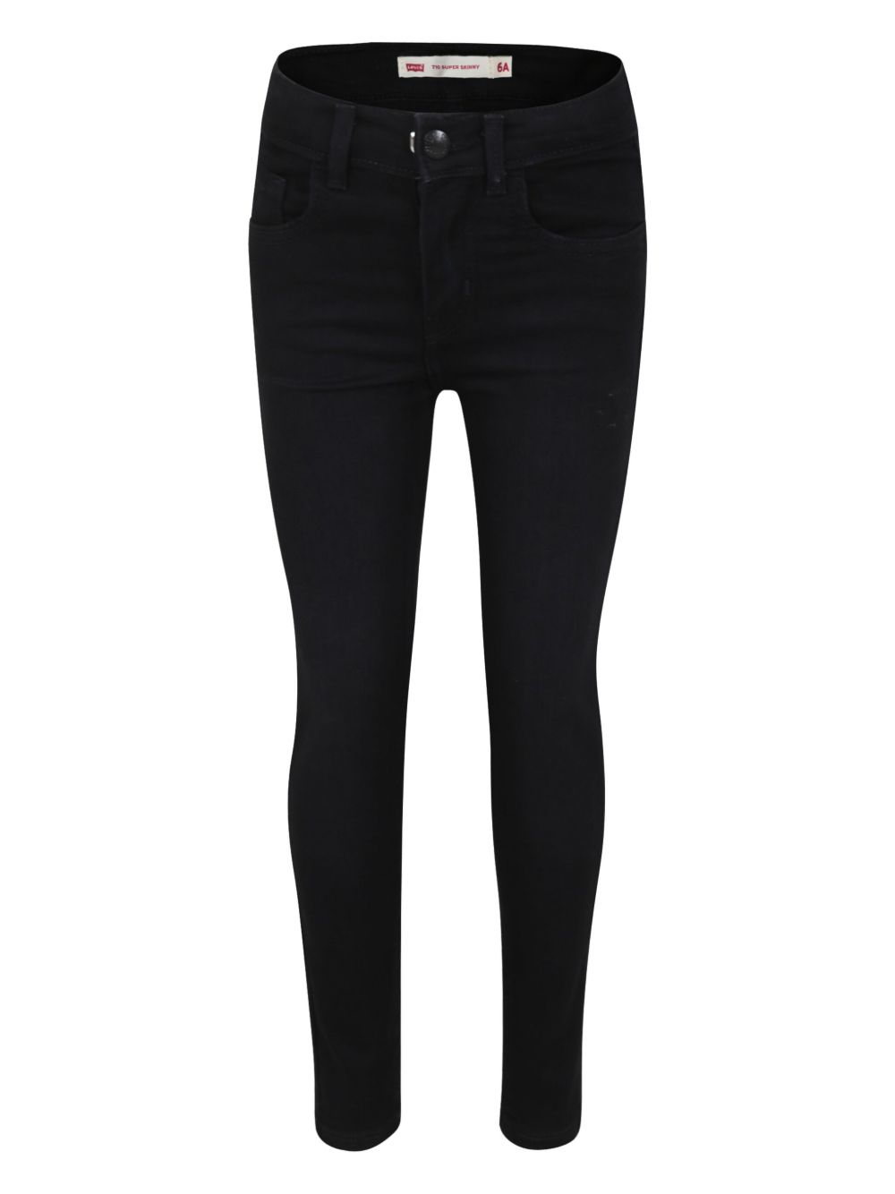 Levi's Kids 710 超紧身牛仔裤 - 黑色
