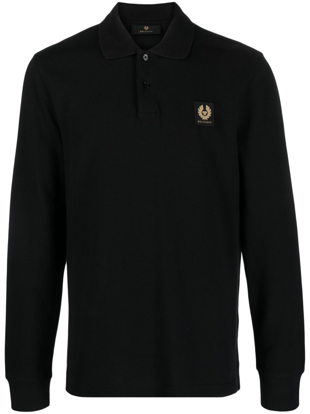 Belstaff 标贴棉polo衫 - 黑色