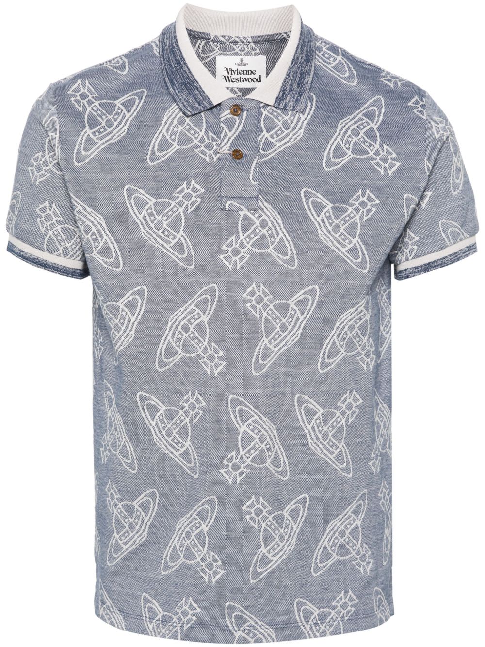 Vivienne Westwood Classic 棉polo衫 - 蓝色