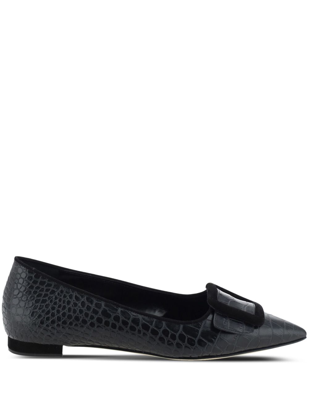 Manolo Blahnik Maysale 平底 - 黑色