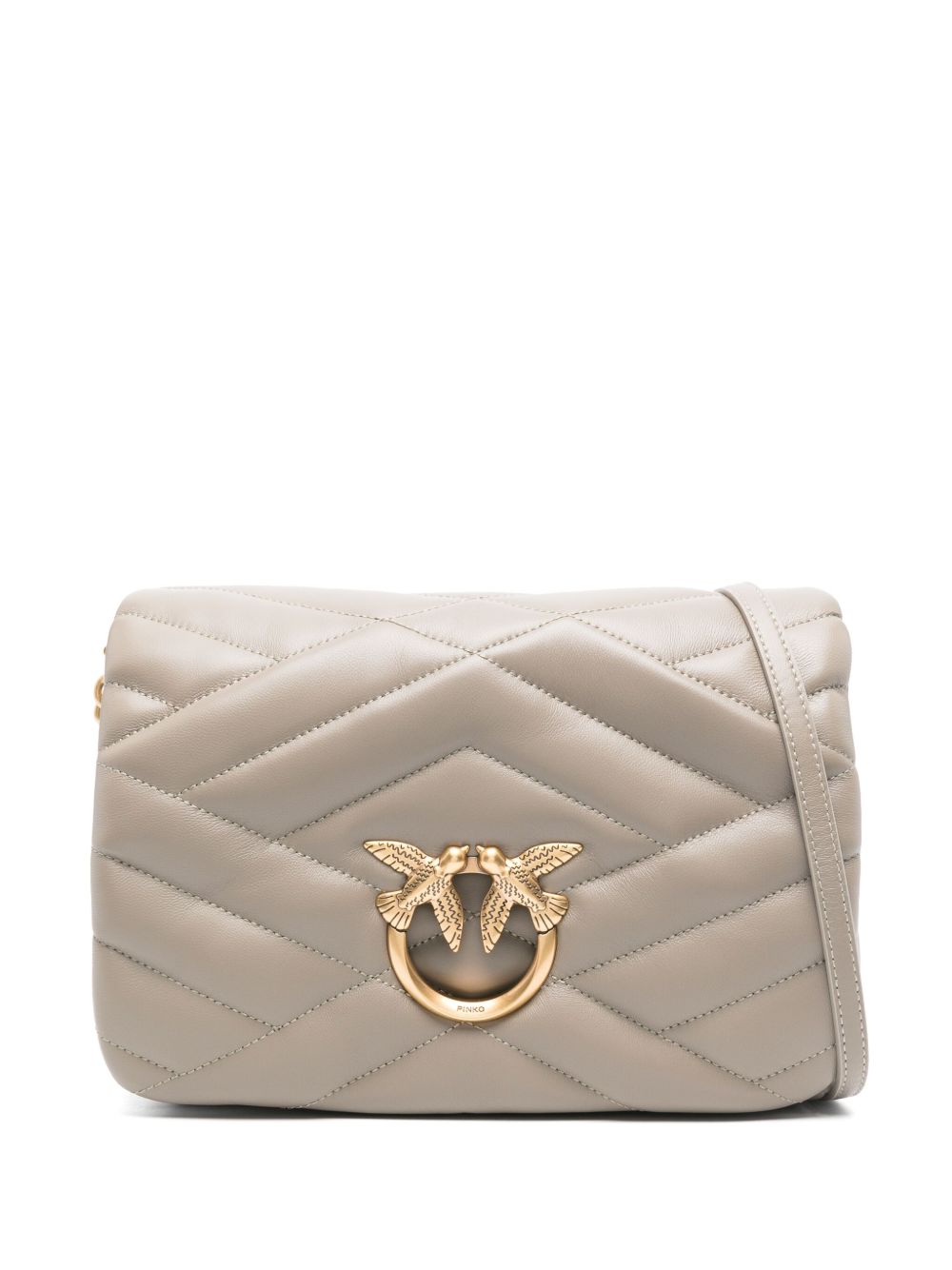 PINKO Love Click Puff Classic 斜挎包 - 灰色