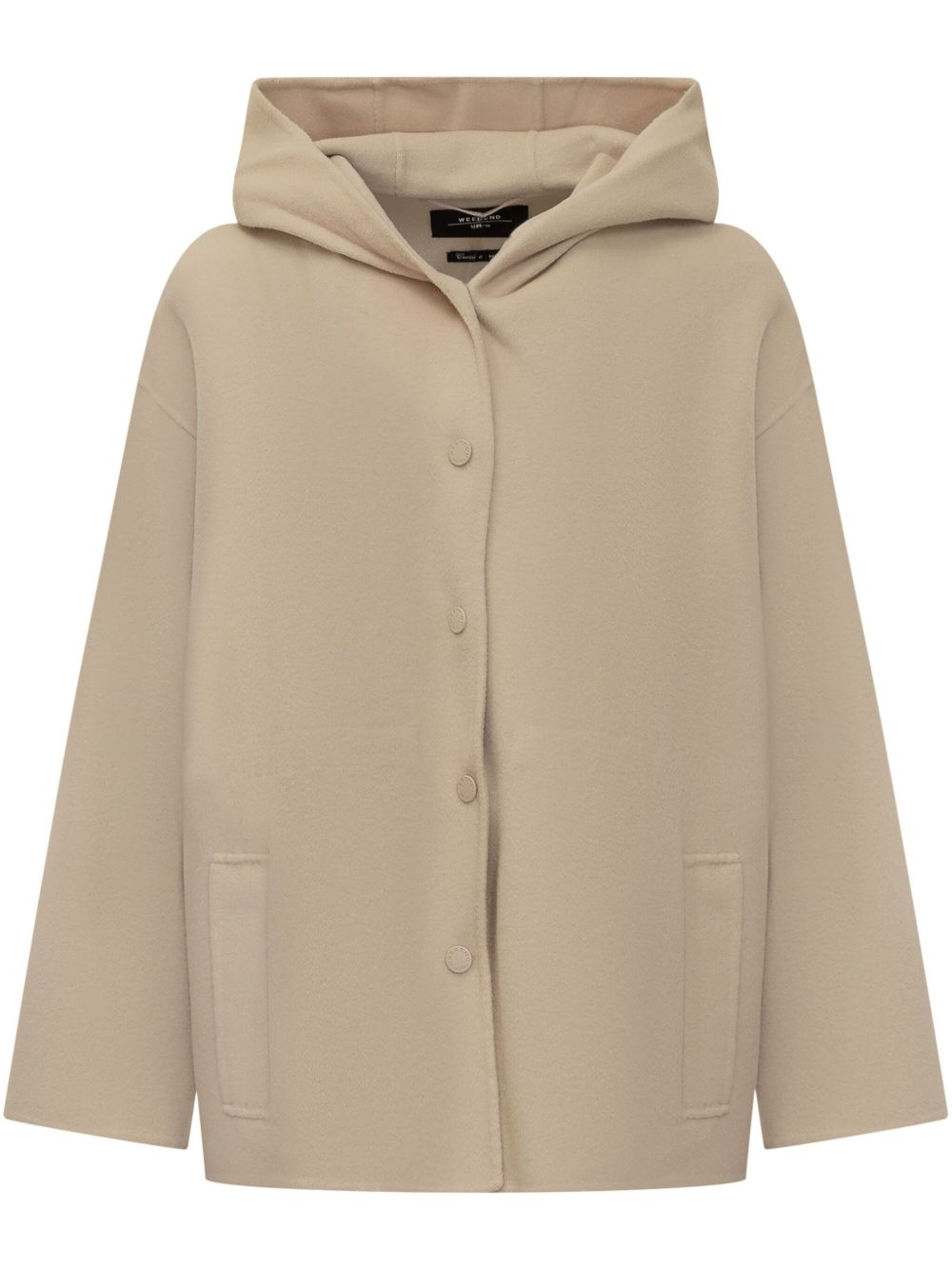 Weekend Max Mara 羊毛连帽外套 - 中性色