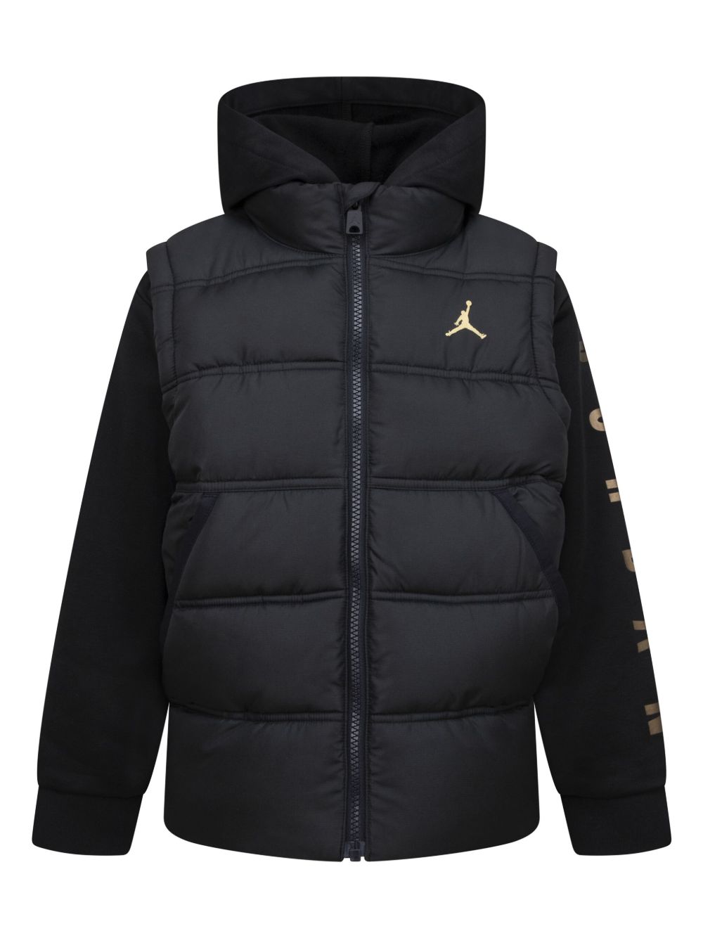 Jordan Kids Jumpman 蓬松夹克 - 黑色