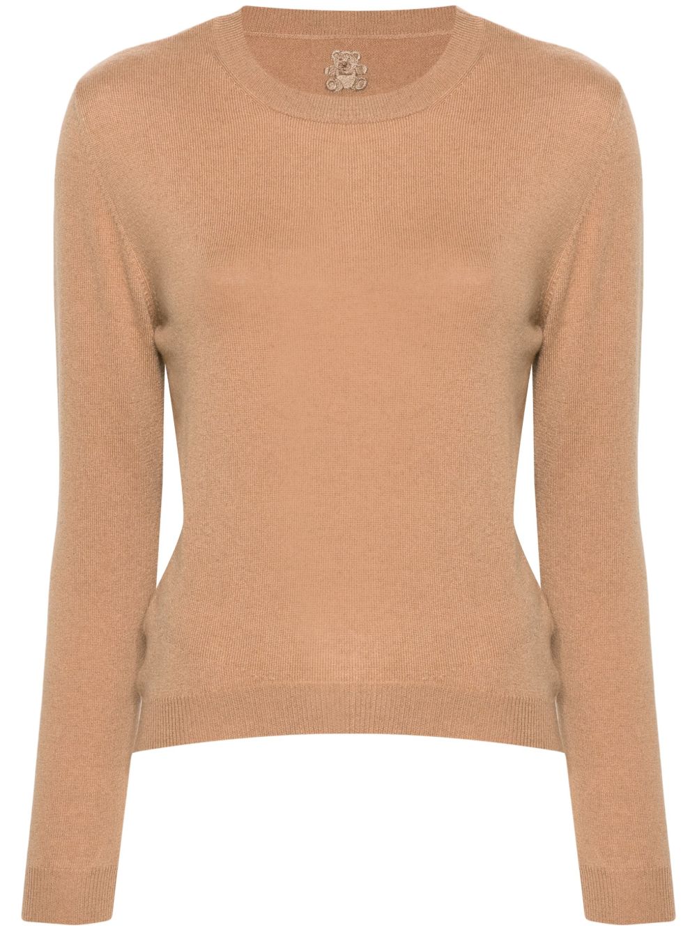 Teddy Cashmere Roma 圆领羊绒毛衣 - 褐色