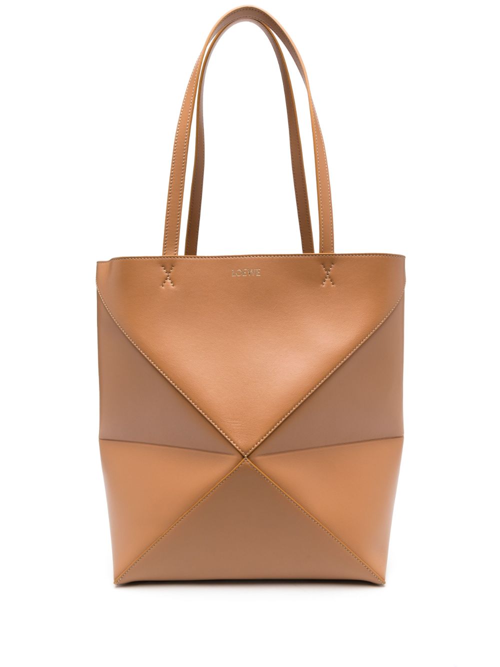 LOEWE Puzzle Fold 中号托特包 - 褐色