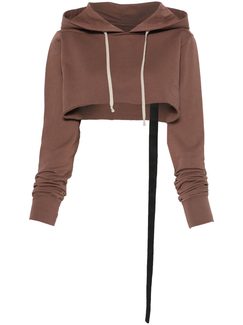 Rick Owens DRKSHDW 短款连帽衫 - 褐色
