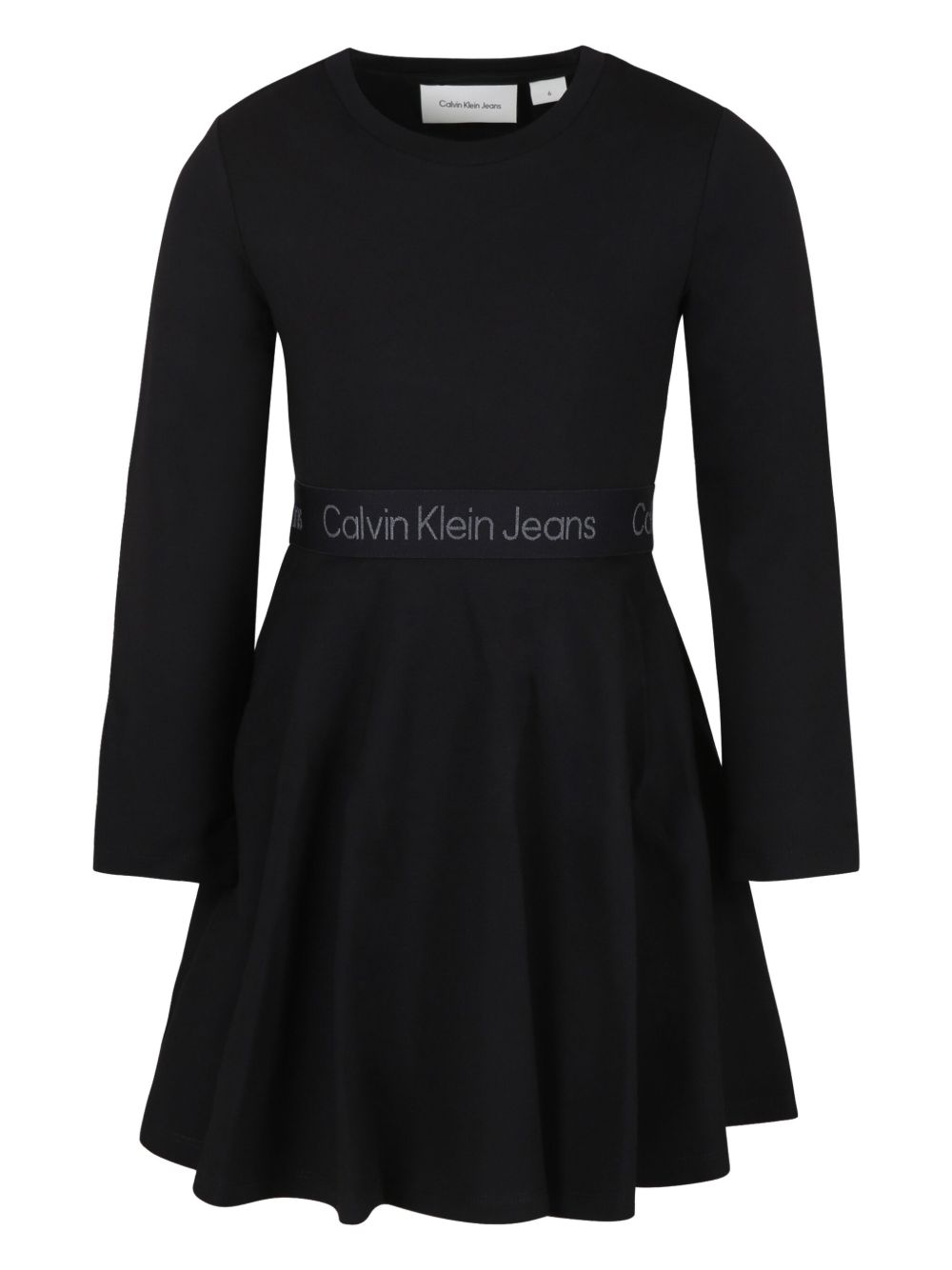 Calvin Klein Kids logo腰身连衣裙 - 黑色