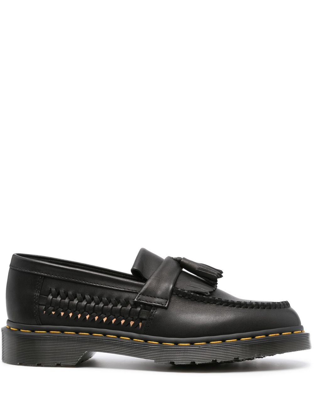 Dr. Martens Adrian 皮质乐福鞋 - 黑色
