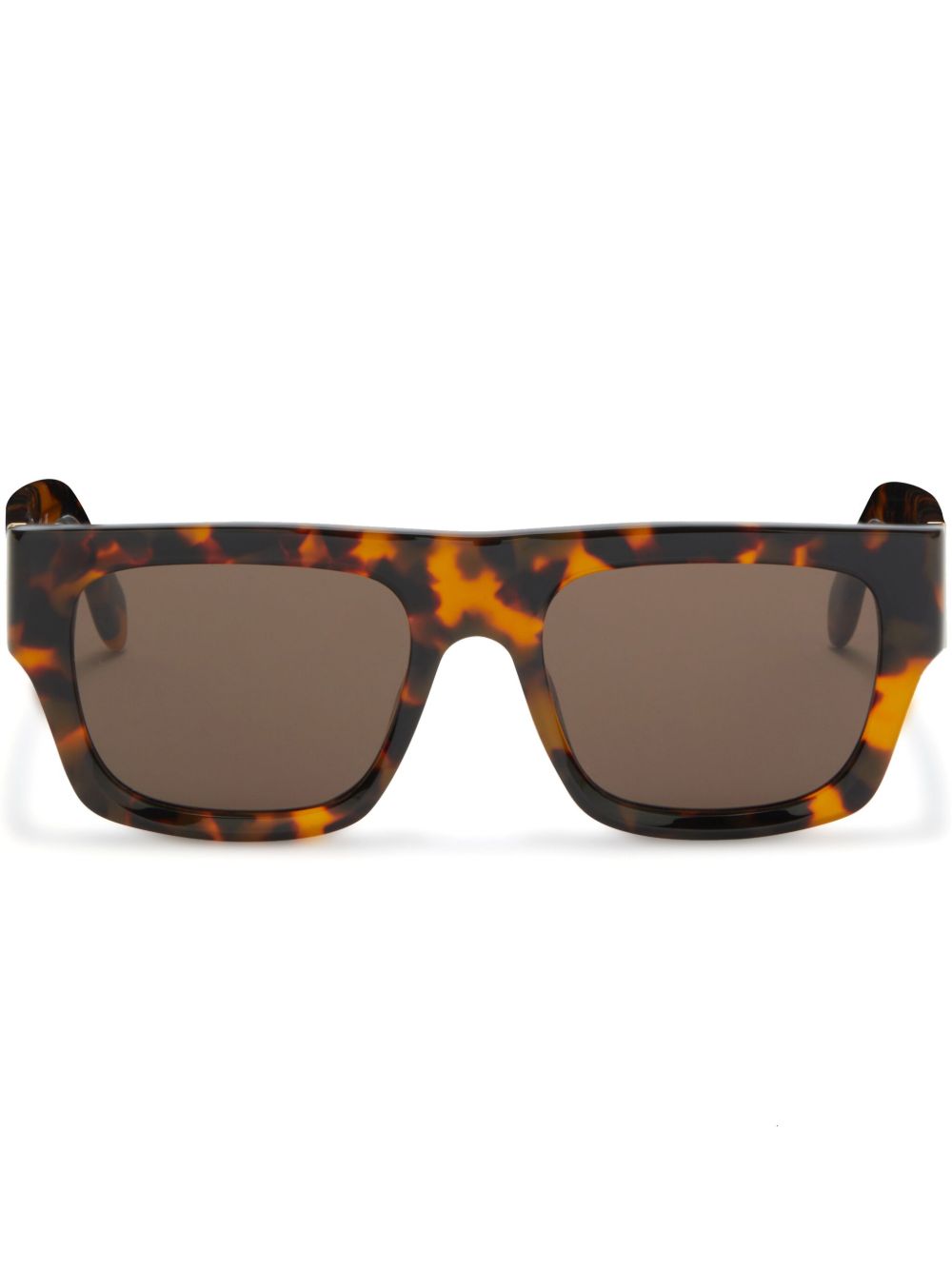 Palm Angels Eyewear Pixley 方框太阳眼镜 - 褐色