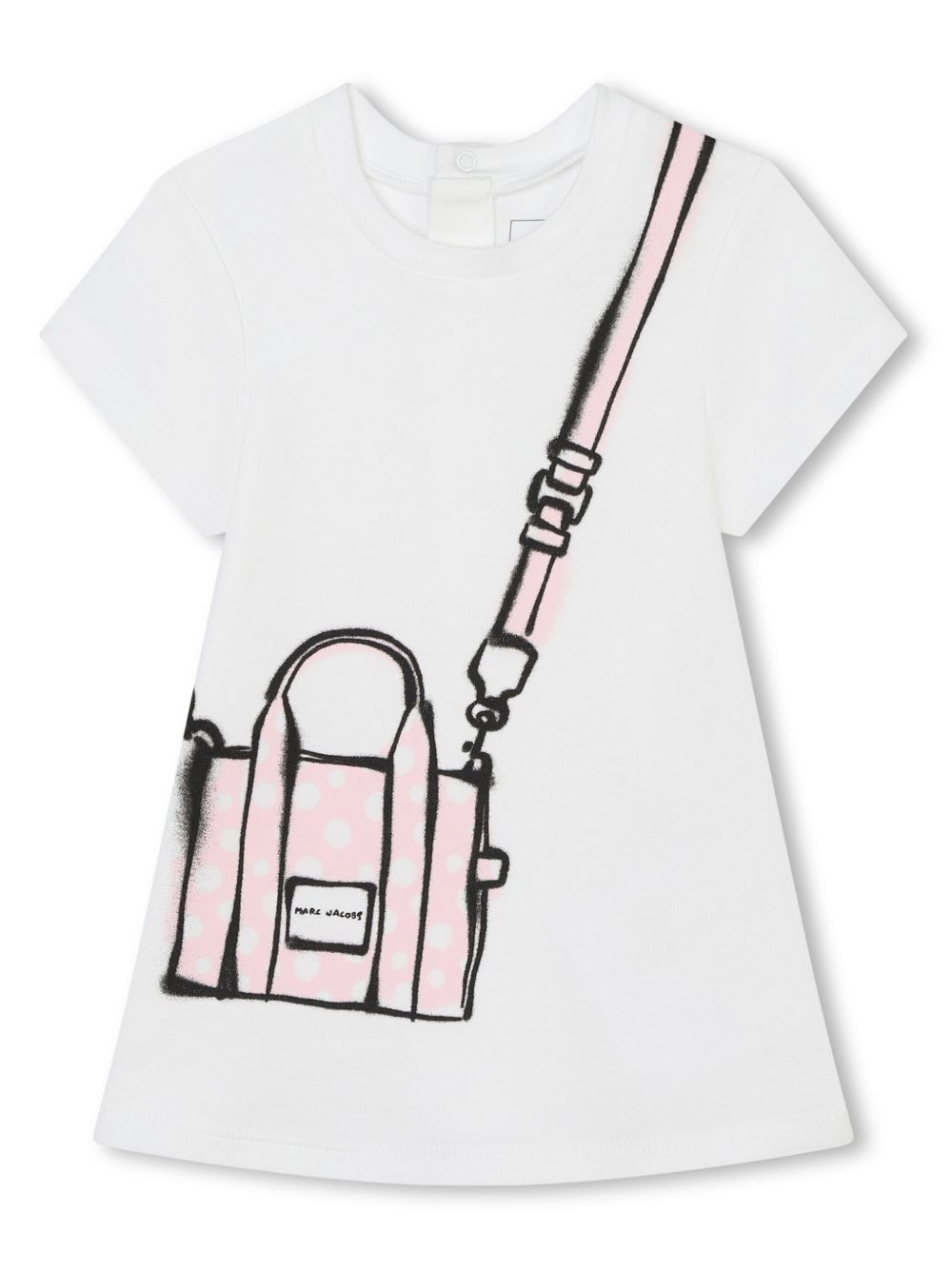 Marc Jacobs Kids 图案印花棉连衣裙 - 中性色
