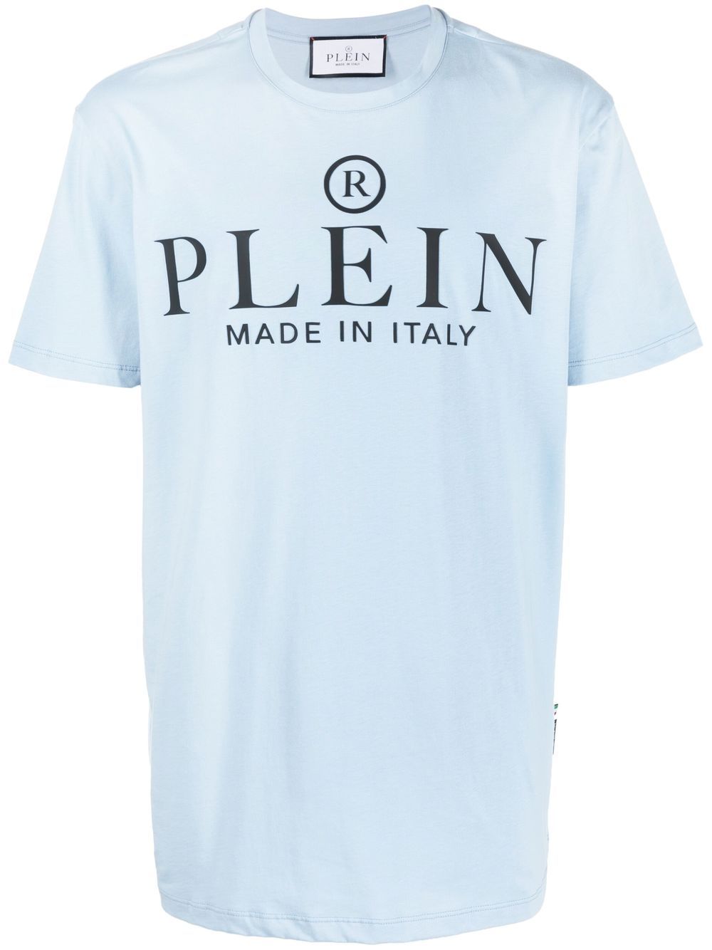 Philipp Plein logo印花短袖T恤 - 蓝色