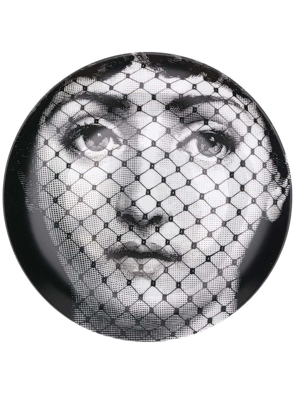 Fornasetti 图案装饰盘 - 白色