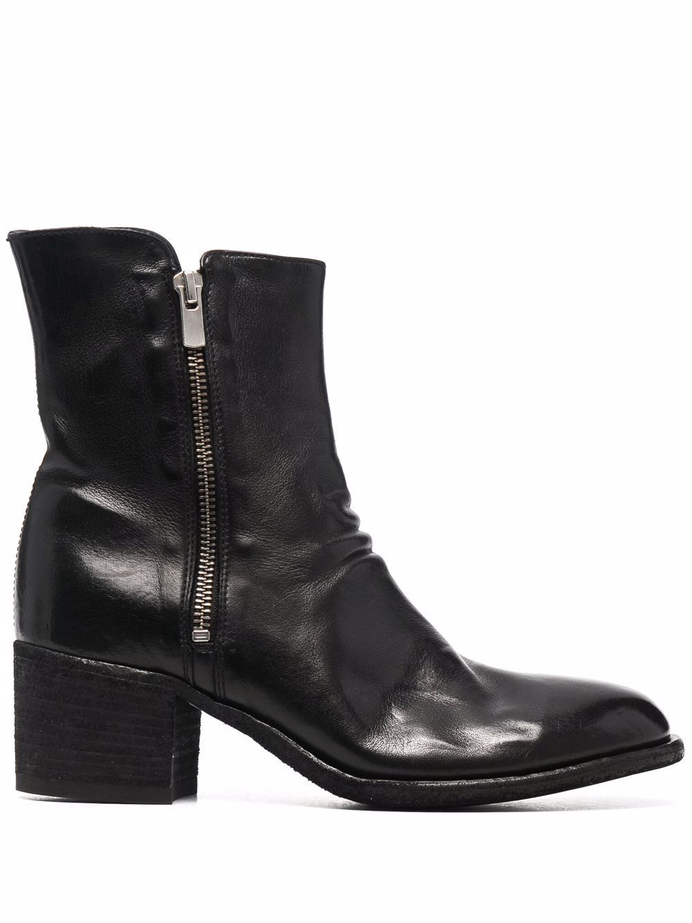 Officine Creative Denner 103 皮质短靴 - 黑色