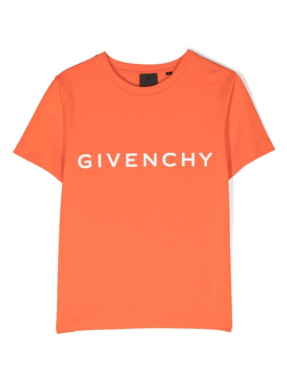 Givenchy Kids 4G logo印花T恤 - 橘色