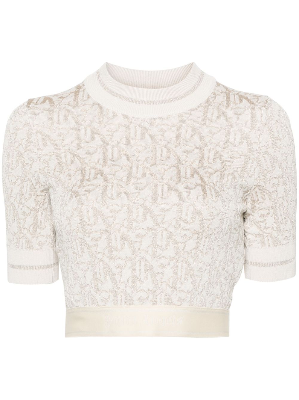 Palm Angels 经典logo提花T恤 - 中性色