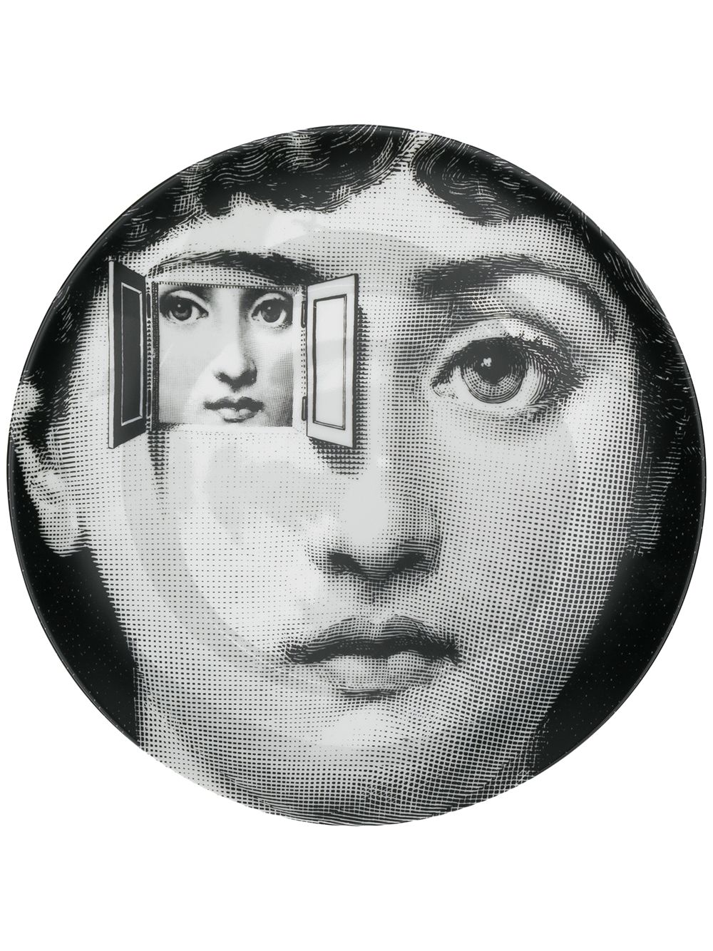 Fornasetti Tema e Variazioni餐盘 - 黑色