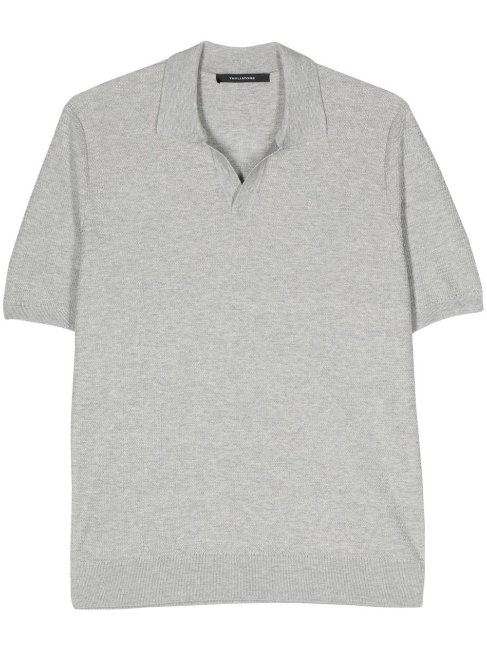 Tagliatore 纹理polo衫 - 灰色