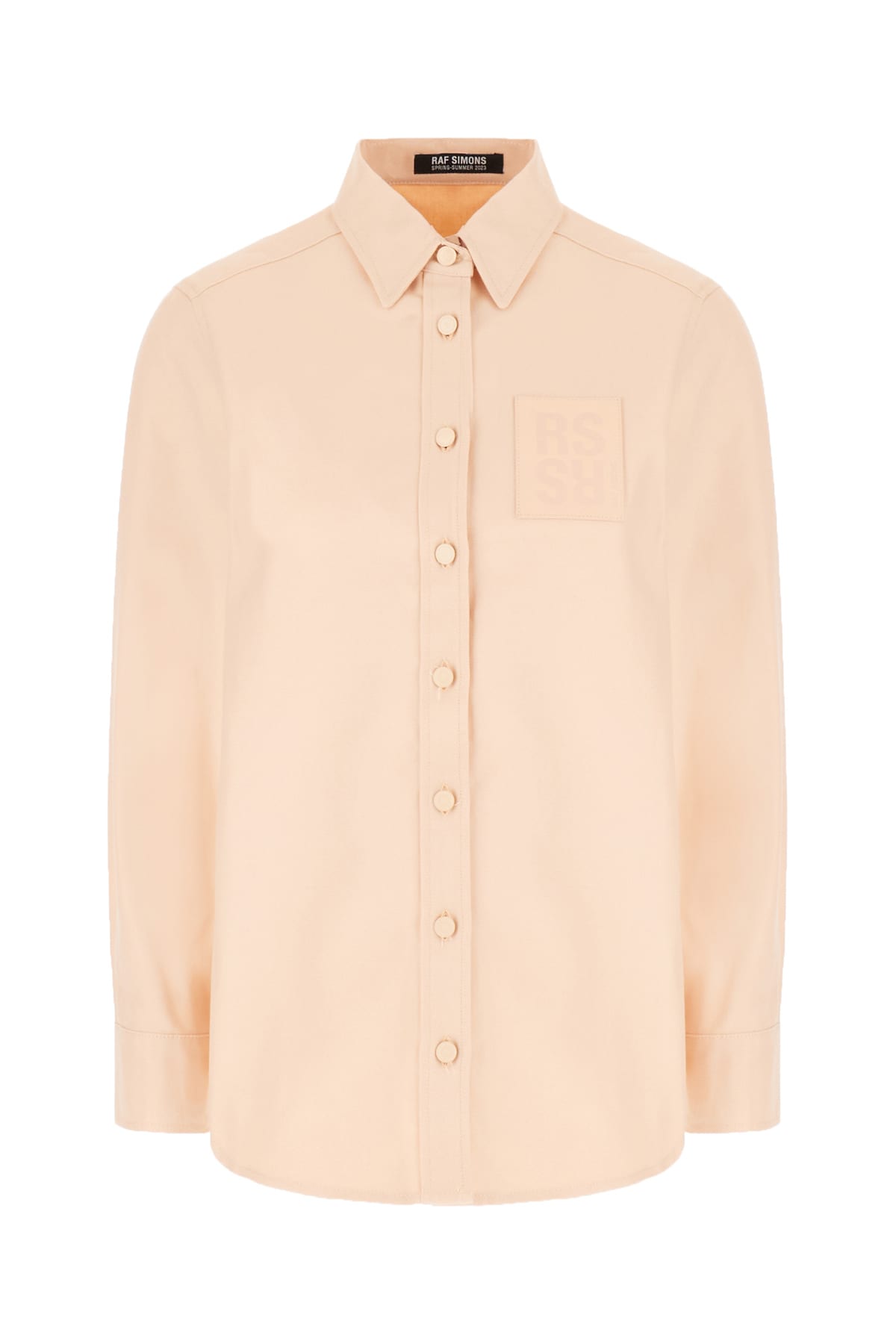 Raf Simons 柔和粉色平纹针织衬衫