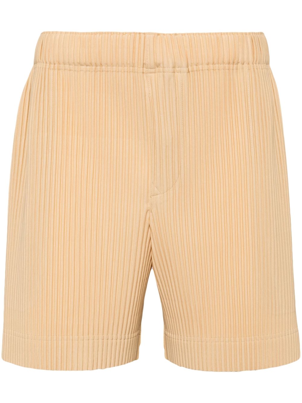 Homme Plissé Issey Miyake July 褶饰短裤 - 黄色