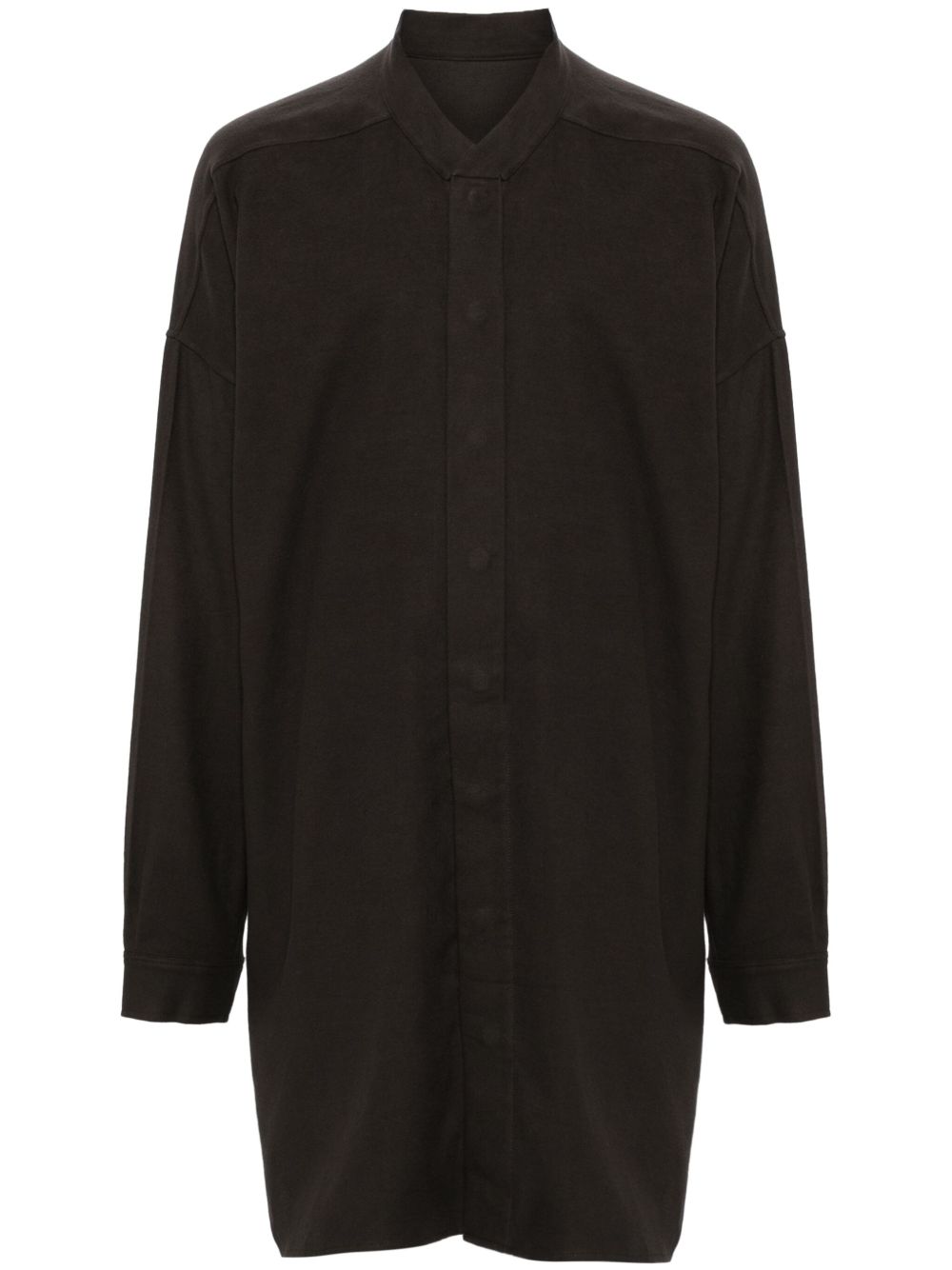 Rick Owens Faun 摁扣领衬衫 - 灰色