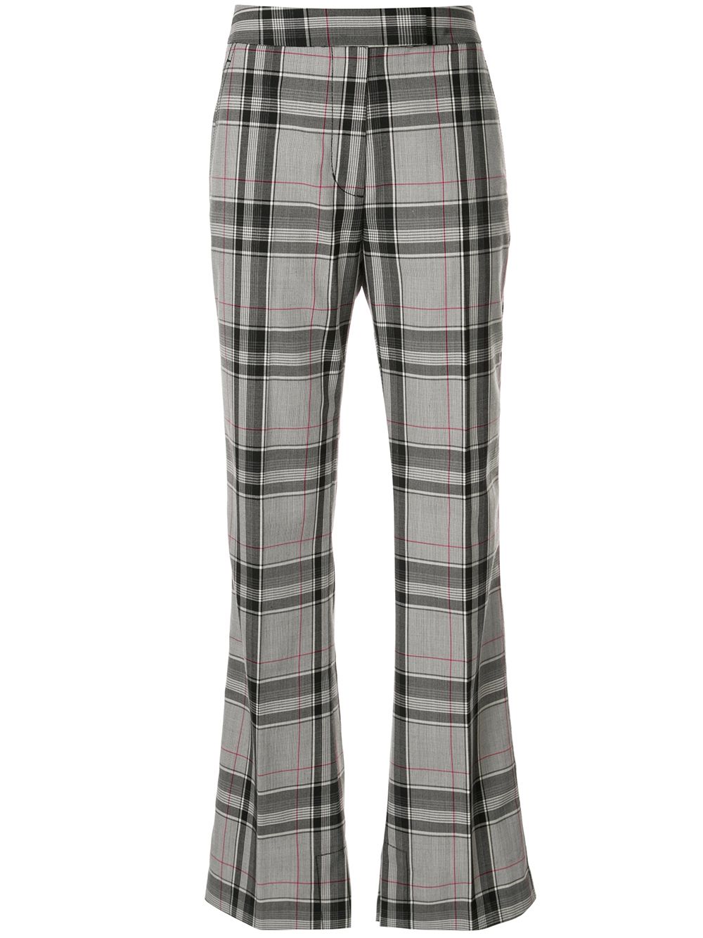 3.1 Phillip Lim 直筒格纹长裤 - 灰色