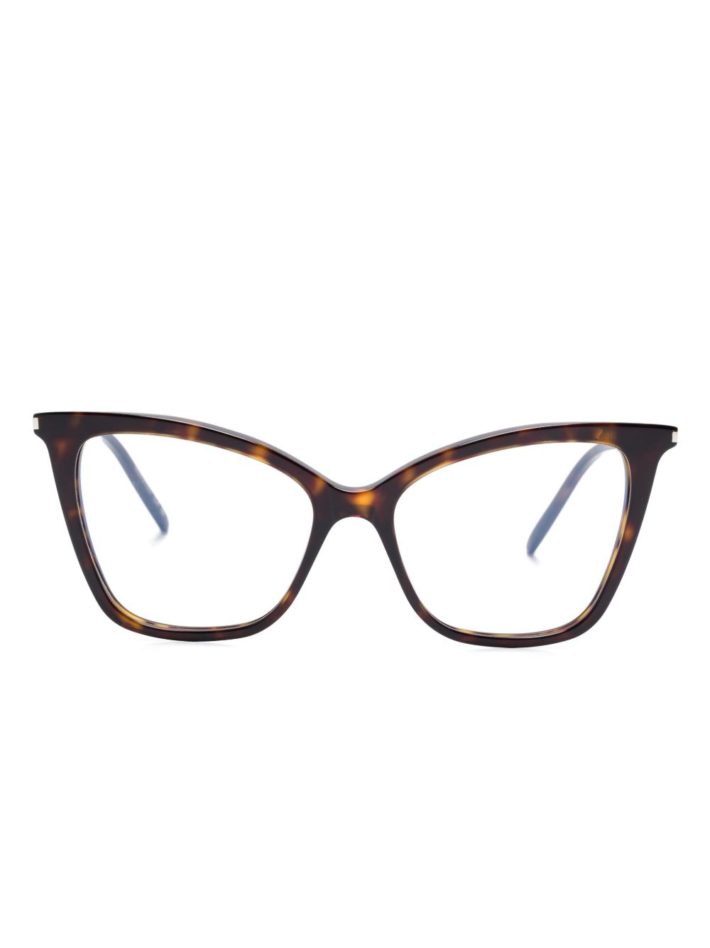 Saint Laurent Eyewear 猫眼框眼镜 - 褐色