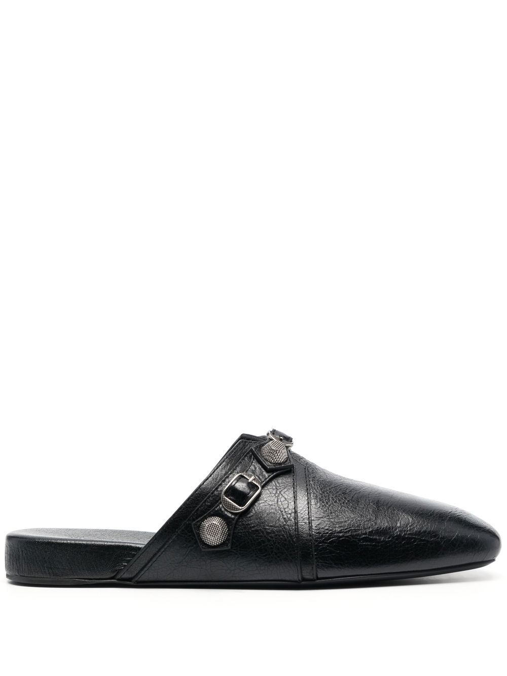 Balenciaga Cozy Cagole 皮质穆勒鞋 - 黑色