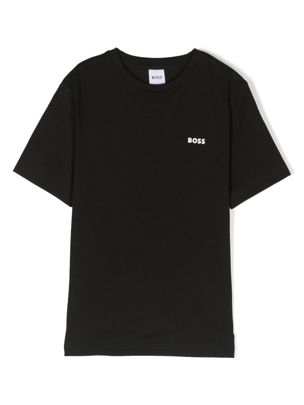 BOSS Kidswear logo压纹T恤 - 黑色
