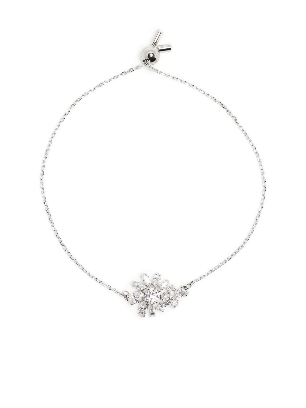 Swarovski Greca 晶饰手链 - 银色