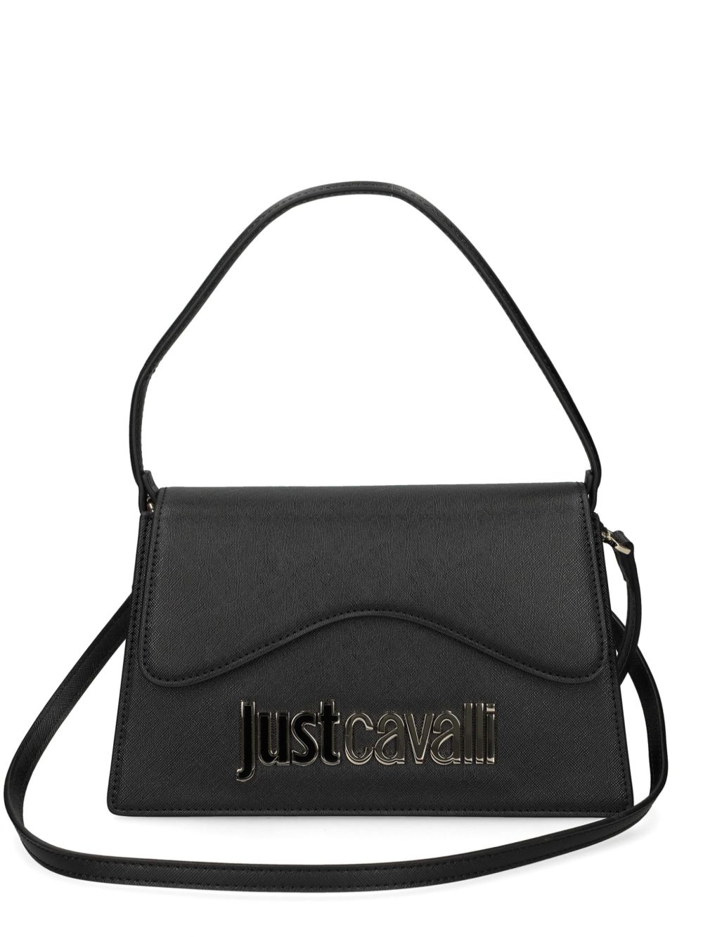 Just Cavalli logo斜挎包 - 黑色