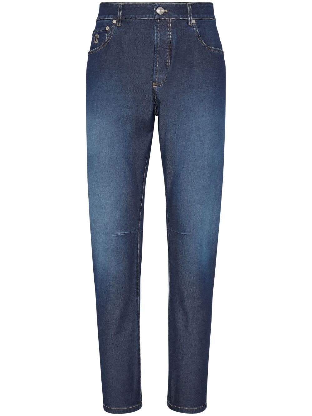Brunello Cucinelli 直筒牛仔裤 - 蓝色