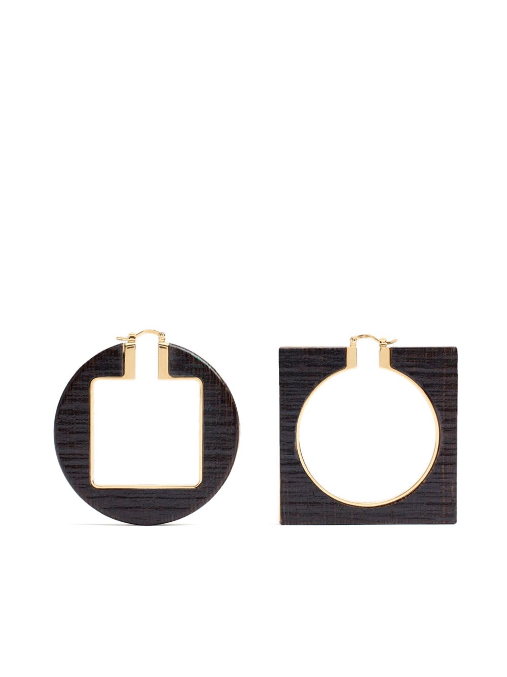 Jacquemus The Rond Carré 圈形耳环 - 金色