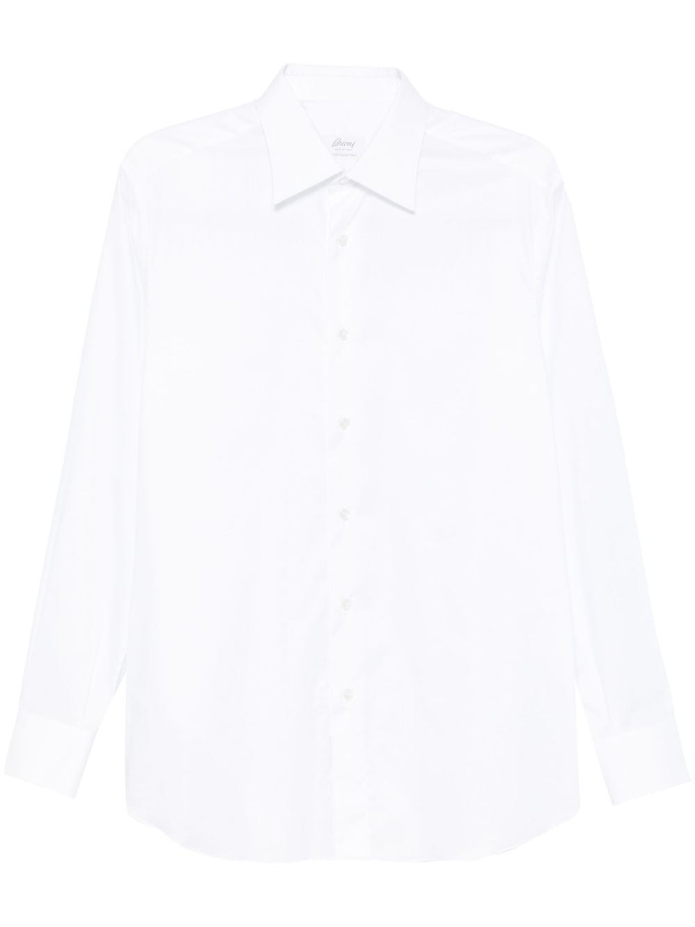 Brioni 经典棉衬衫 - 白色