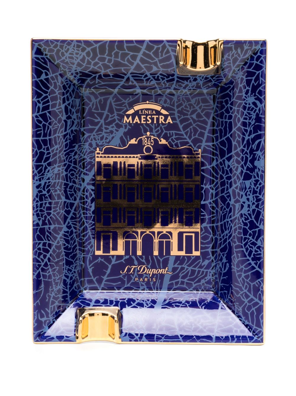S.T. Dupont x Partagás 陶瓷烟灰缸（22厘米 x 17厘米） - 蓝色