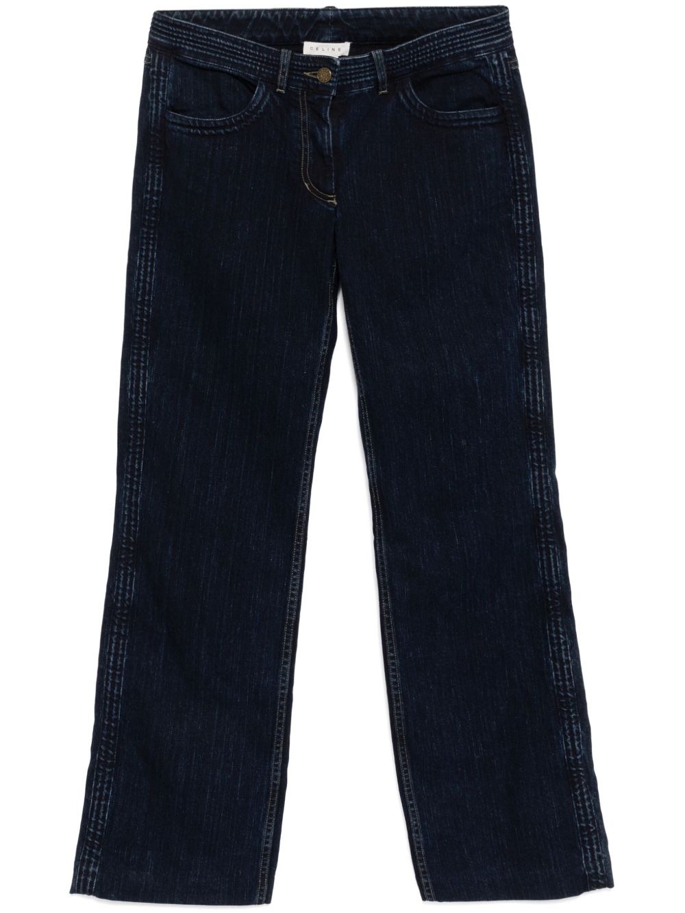 Céline Pre-Owned logo牛仔长裤（2000年代典藏款） - 蓝色