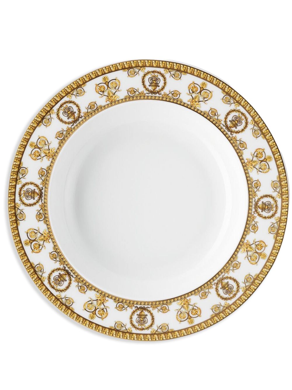 Versace I Love Baroque 陶瓷餐盘（22厘米） - 白色