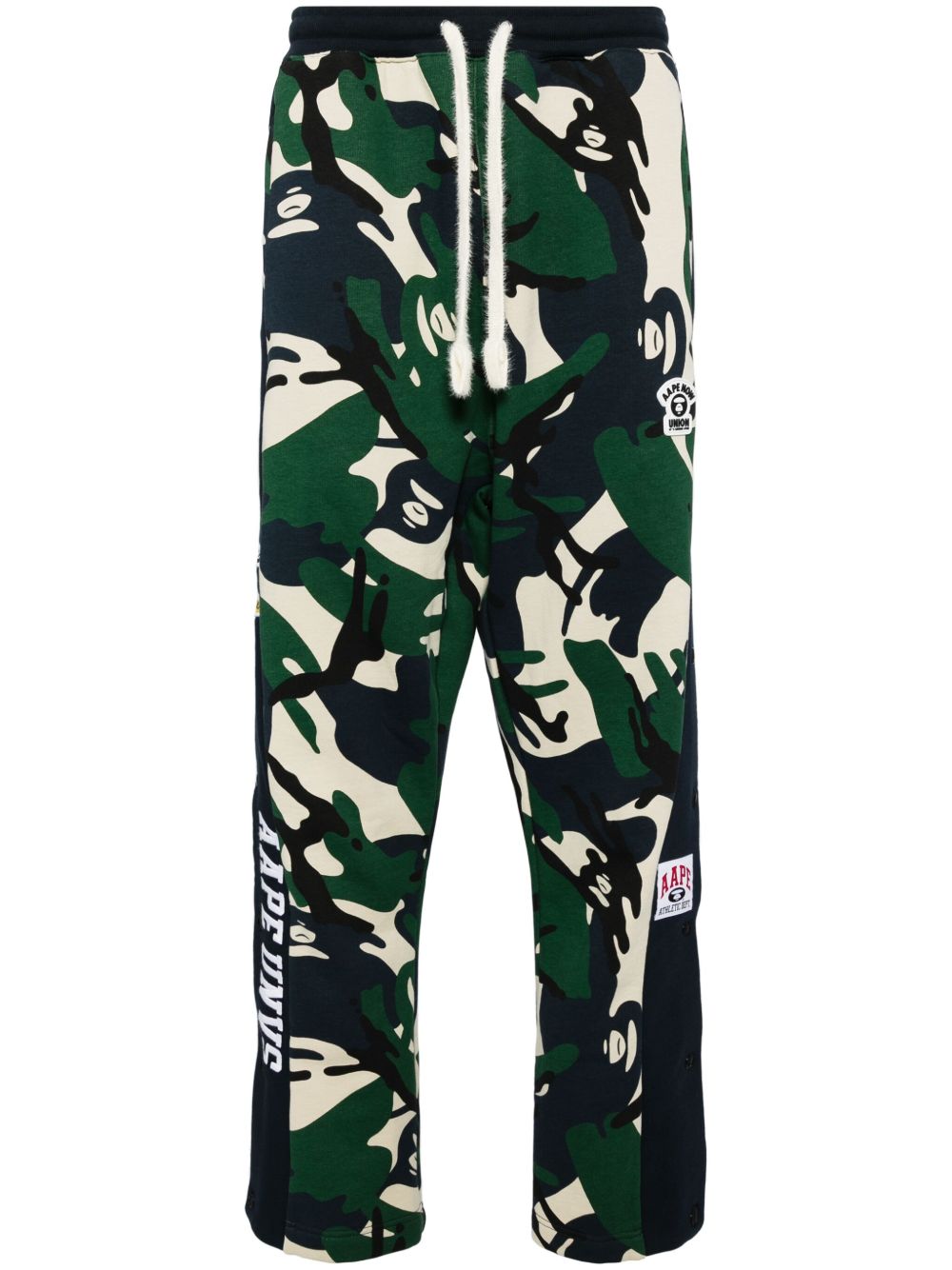 AAPE BY *A BATHING APE® 抽绳运动裤 - 蓝色