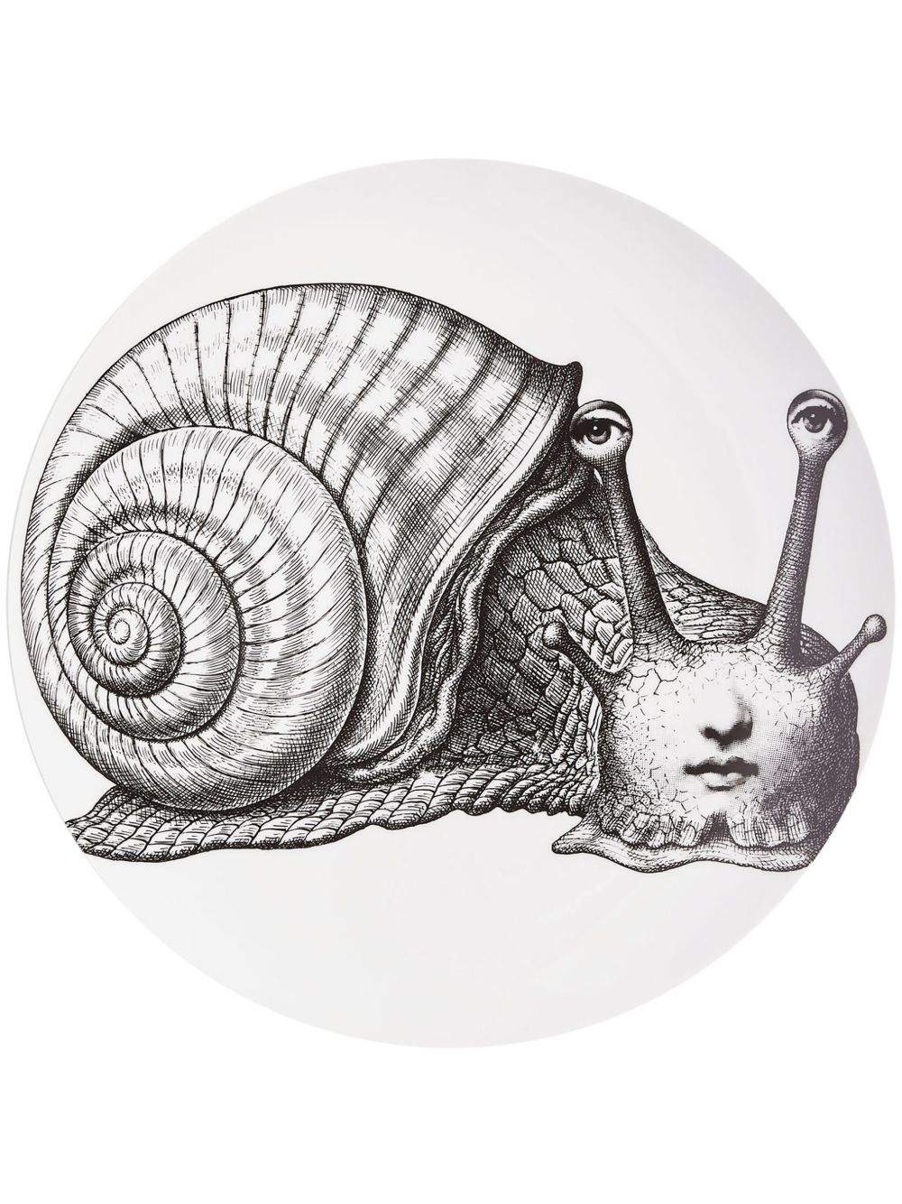 Fornasetti Variazioni n.260 装饰盘 - 白色